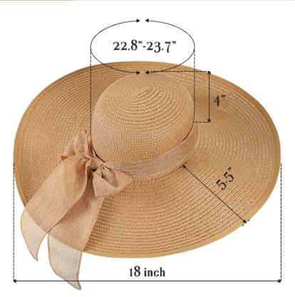 Women's Wide Brim Straw Hat