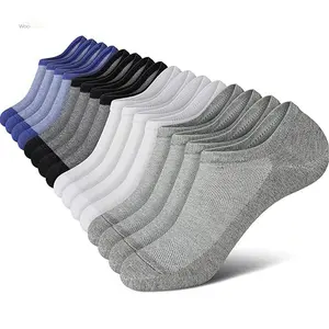 8 Pairs Men's Large Size Summer Thin Casual Socks, Shallow Mouth Invisible No Show Boat Socks, Breathable Lightweight & Non-Slip Heel Design for All Day Comfort