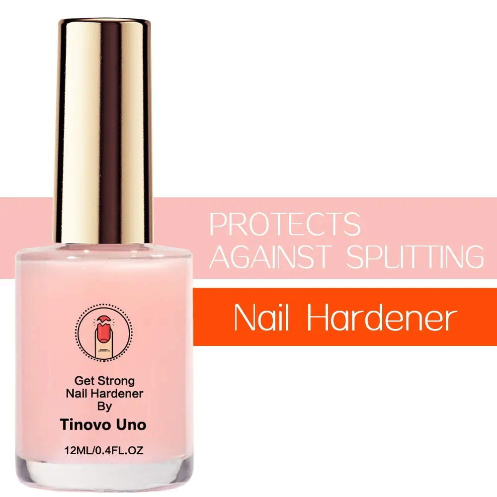 Tinovo Uno Natural Nail Hardener 12ml Nail Strengthener Treatment, Nail Care Liquid, Enrich Keratin, Strengthens and Repair Fragile, Weak and Brittle Nails, Salon Quality Manicure, Nail Growth Oil, Natural Quick Air Dry, No Need UV/LED Curing