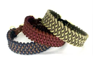 Hell Kitty Creations TRILOBITE CUSTOM Paracord Collar Durable Braided Design with Secure Adjustable Buckle for Pets