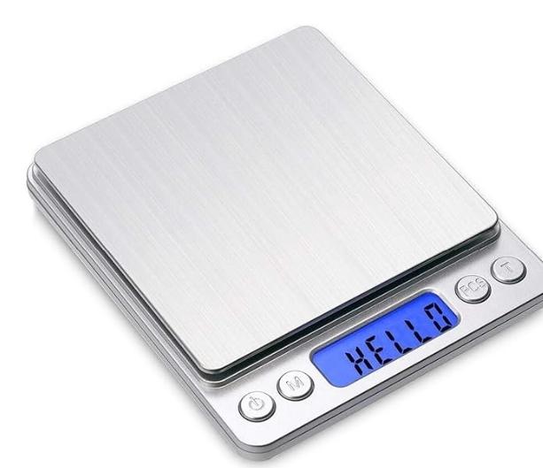 0.01 gram high-precision electronic scale! Mini food scale for baking and manual pour-over coffee, precise weighing, stainless steel with backlighting