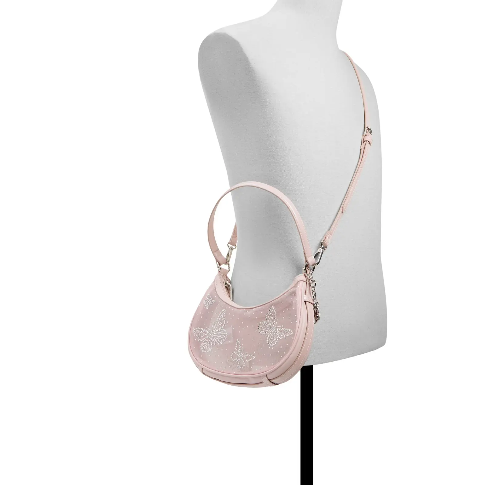 Wicked x ALDO Pinkperfection Pink Mesh Shoulder Bag with Butterfly