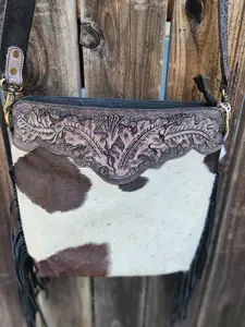 Merbaa Amanda Tooled Crossbody Bag