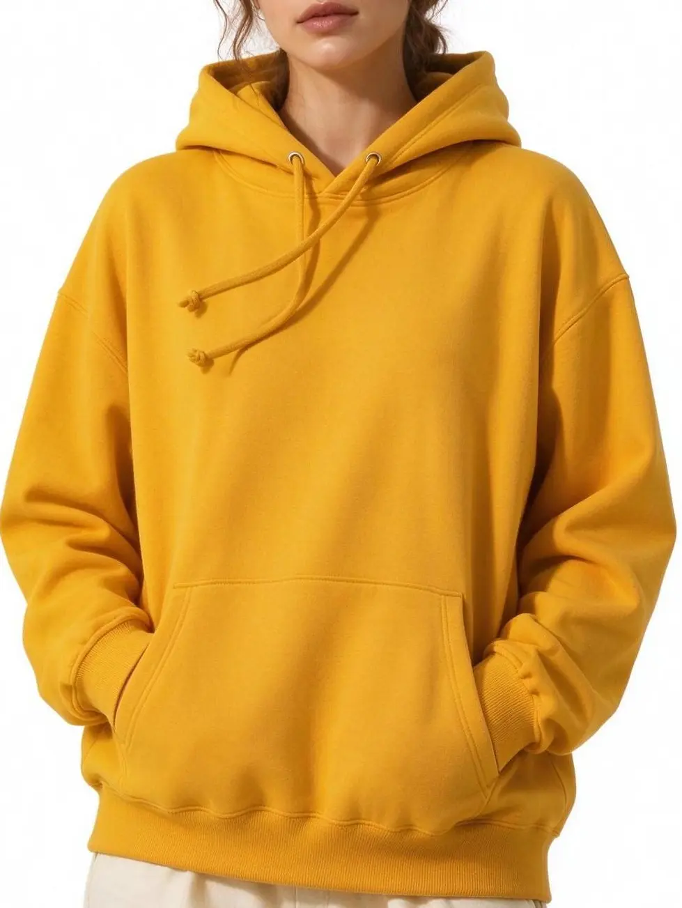 Holafish Women Oversized Fleece Pullover Hoodie, Soft Plush Warm Winter Sweatshirt, Loose Fit Casual Loungewear Top with Kangaroo Pocket for Fall Winter Everyday Wear