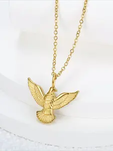 Vintage Vintage Eagle Necklace, European and American Trendy Cool Stainless Steel Accessories That Do Not Fade, Light Luxury High-end Neck Decoration