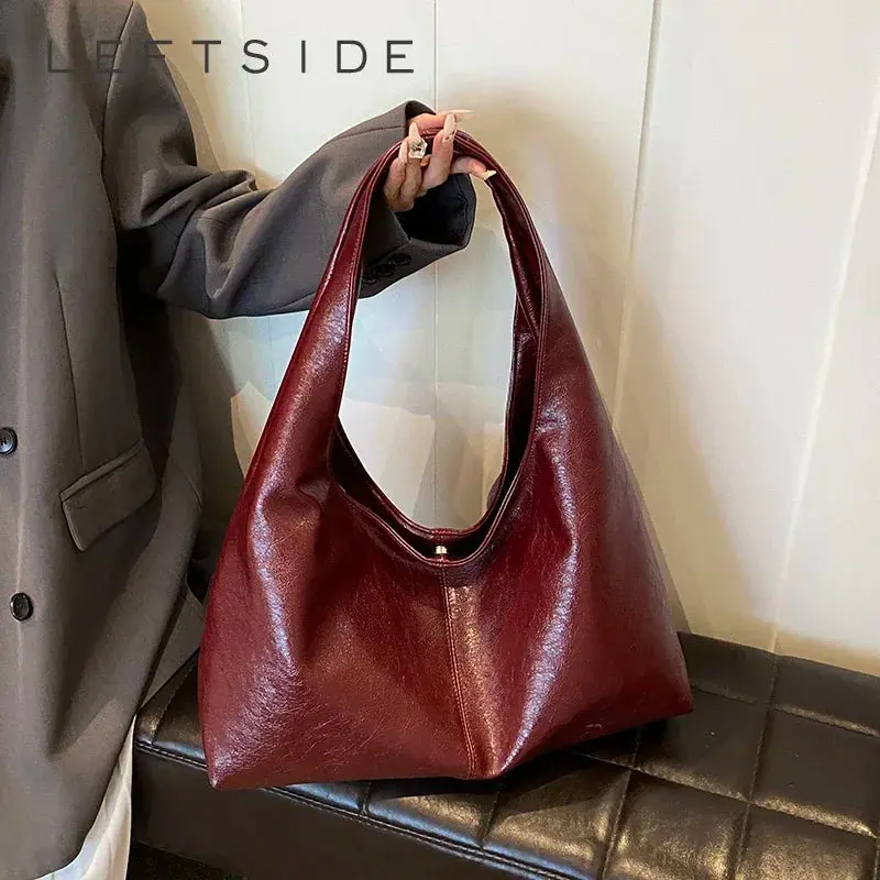 LEFTSIDE PU Shoulder Hobo LEFTSIDE PU Shoulder Hobo