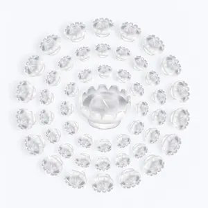 Clear Glue Flower Cups (100 pcs)