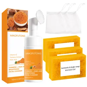 Turmeric Wash and Care , Turmeric facial cleanser, turmeric mousse, free turmeric soap, summer gift