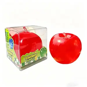 Transparent Red Apple Vaseline Squishy Non Rebound Moldable Stress Relief Fidget Toy