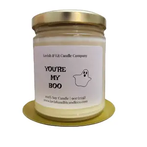 Lavish & Lit Candle Company, You're my boo Halloween Candle, Halloween Candles, Halloween Candle, Gift for her