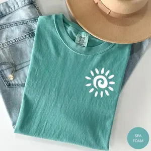 Comfort Colors Sun T-Shirt, Summer TShirt, Women Summer T-Shirt, Beach Tee, Gift for Her, Vacay Mode T-Shirt, Traveling Tee