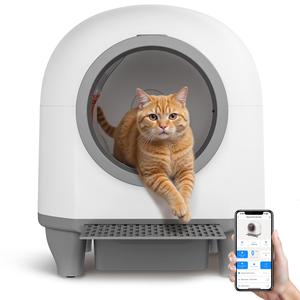 Warcat Smart Low-Noise Auto-Cleaning Litter Box 90L Self Cleaning Cat Litter Box APP-Controlled via 2.4G WiFi with Smart Sensors, Safety Protection, Easy Maintenance, Easy Setup & Clean #TikTokShopDealsforYouDays #DealsForYouDays