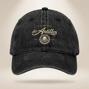 La Perle des Antilles Hat – Haiti Heritage Embroidered Vintage Cap | Caribbean Pride Streetwear Dad Hat