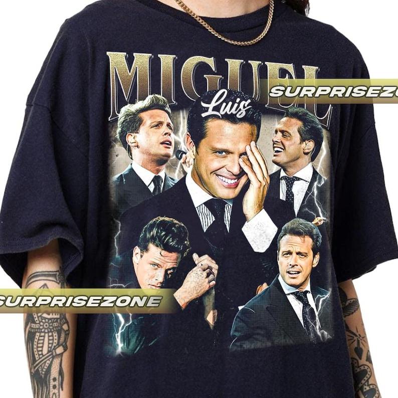 Luis Miguel Mexican singer Unisex Softstyle Vintage Shirt, Gift For Woman and Man Unisex T-Shirt