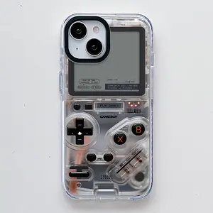 Creative Design Game Console Pattern,Scratch Resistant Shockproof Protective Cover TPU Clear Soft Phone Case for iPhone 17 16 15 14 13 12 11 Pro Max Plus