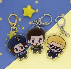 S.T.A.R.S. Wesker, Jill, Chris Acrylic Keychains | Inspired by Resident Evil