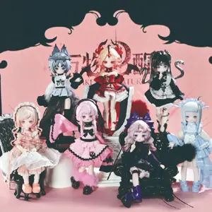 Lucky Emma Series 8-Inch Bjd Jointed Action Figure Blind Box Collectible, Full Set of Trendy Handmade Dolls, Perfect Gift for Enthusiasts