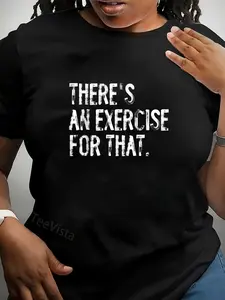 100% Cotton Unisex There's An Exercise For That Physical Therapy Therapist T-Shirt Casual Graphic Printed Vintage Tshirt