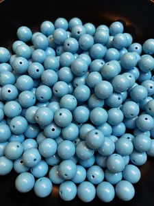 20pcs 16mm solid color acrylic beads
