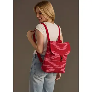 Red & Pink Aztec Backpack
