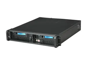iStarUSA D200ND-2T7SA-BL Blue Steel 2U Rackmount Compact Stylish Server Case with Rails
