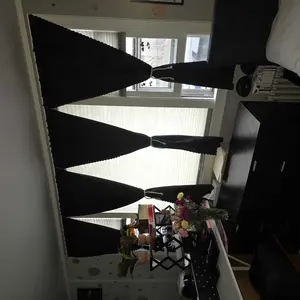 Blackout Curtain, 1-Piece Magic Tape Easy-Install Blackout Window Cover for Bedroom, Living Room, Kitchen and Other Rooms, Also Suitable for Party Decor