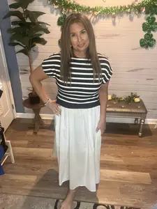 My best life striped dress