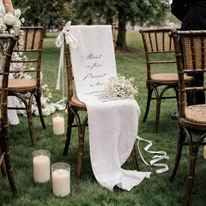 Wedding Memorial Chair Sign Personalized Photo, In Loving Memory Wedding Chair Banner, Reserved Seat Tribute Decor for Mother Father Loved One
