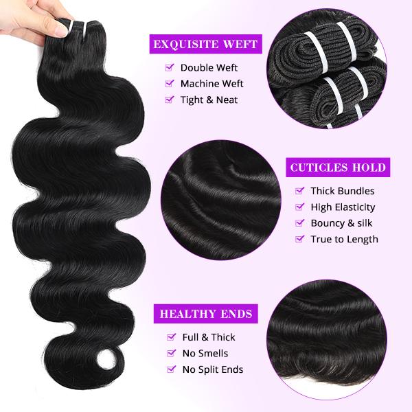 2x6/4x4 Lace Closure With Bundles 15A Grade Body Wave Bundles With Closure Virgin Human Hair extensions For Women 2x6/4x4 Lace Closure With Bundles 15A Grade Body Wave Bundles With Closure Virgin Human Hair extensions For Women