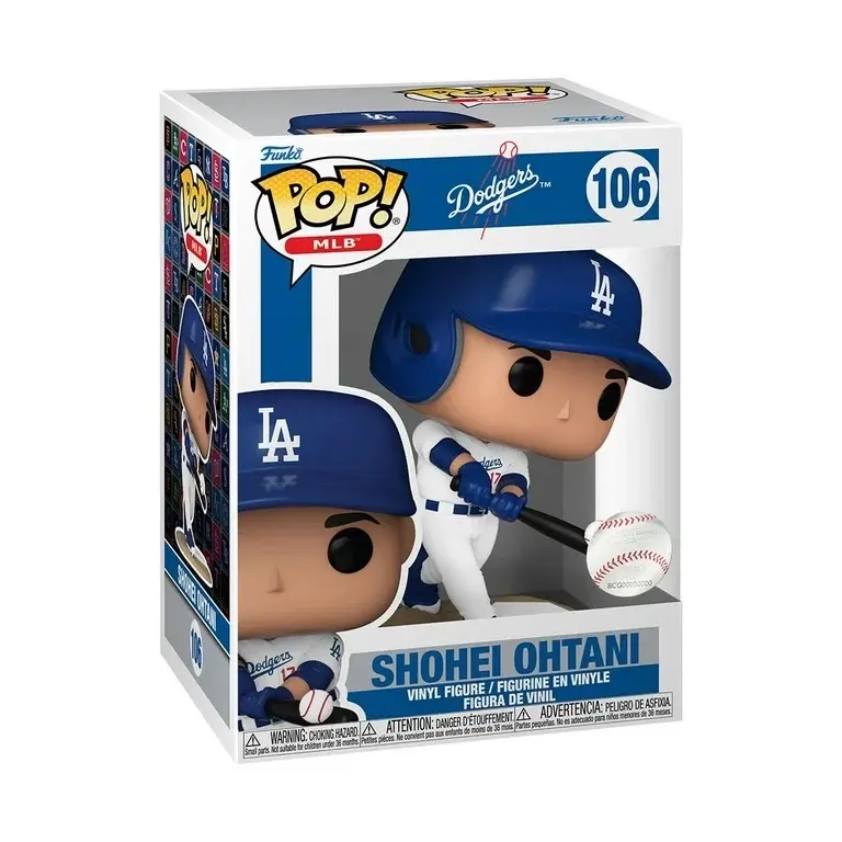 Funko Pop Shohei Ohtani Los Angeles Dodgers Vinyl Figure #106 + Protector