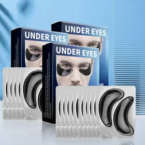 ilisya black energy eye mask 3-pack men's daily care reduces eye lines & hydrates under eyes