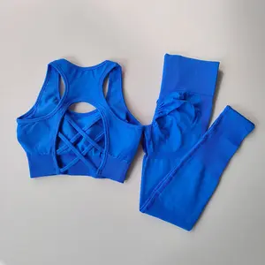 Women's Seamless Gym Suit Set - Comfortable and Stylish Outfit for Fitness Enthusiasts