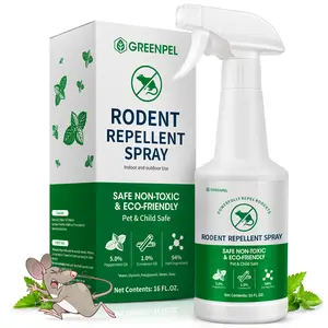 Peppermint Oil Spray for Rodents, 16 OZ Natural Mouse Repellent Spray for Indoor & Outdoor Use, Pet Safe Peppermint Spray for Rodents, Mice, Squirrel Repellent