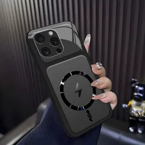 Lightning Bolt Design Gloss MagSafe Compatible Shockproof Protective Cover with Precision Magnet Ring for [iPhone 16 Pro Max] 952