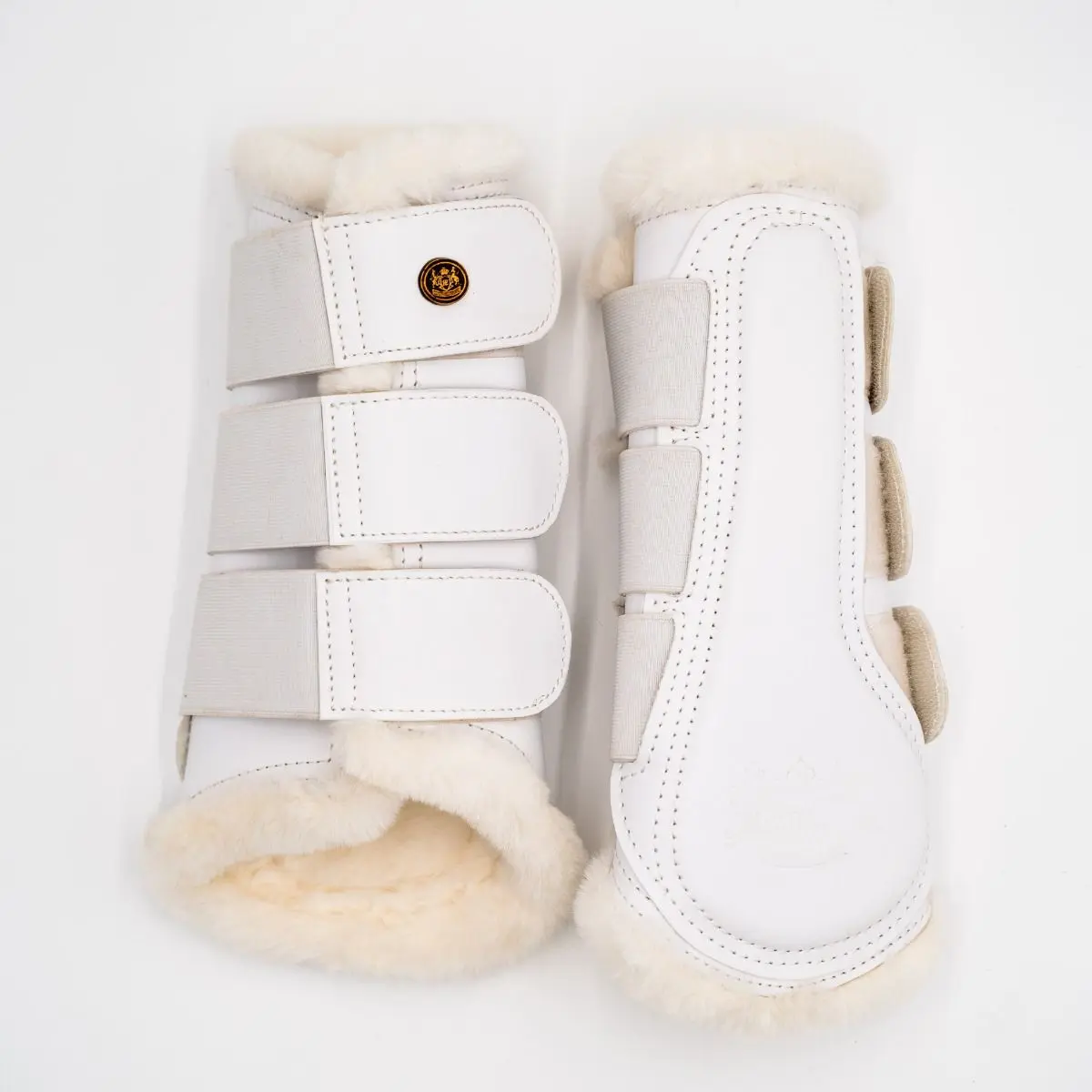 Royal Equestrian Lined Brushing Boots White