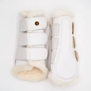 Royal Equestrian Lined Brushing Boots White