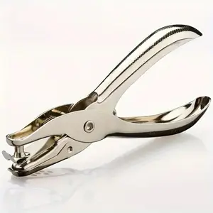 Metal Single Hole Puncher for Office and School Supplies, Handmade Paper Puncher for Scrapbooks, Essential Stationery Tool