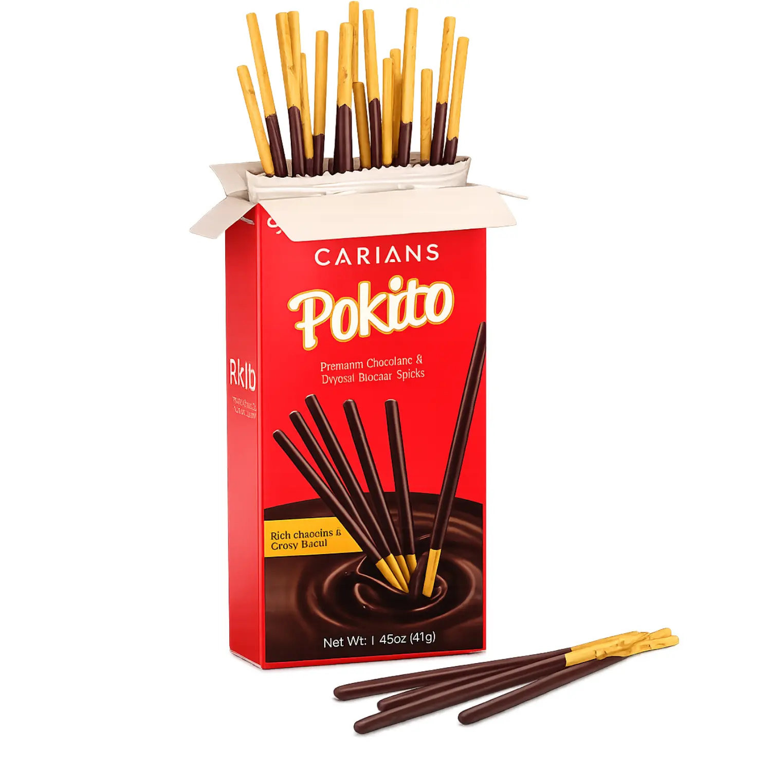 Pokito Chocolate & Dipped Biscuit Sticks (5 Pack)