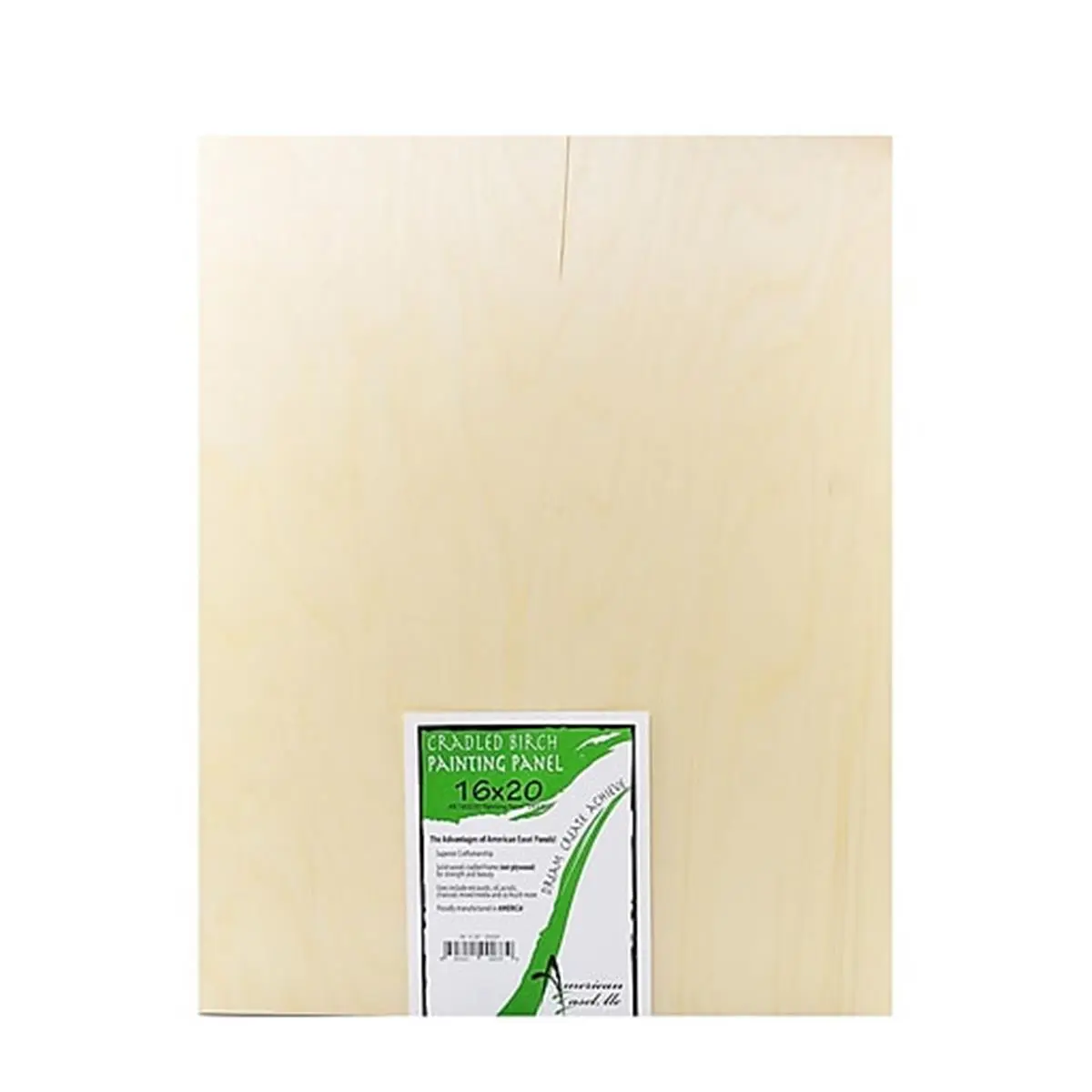 212 MAIN 16x20 in. Deep Solid Wood Birch Painting Board - Birch Face, Cradle Back, Natural Finish Frame, Art Materials, Artist Supplies for Office Stationery & Measuring Supplies