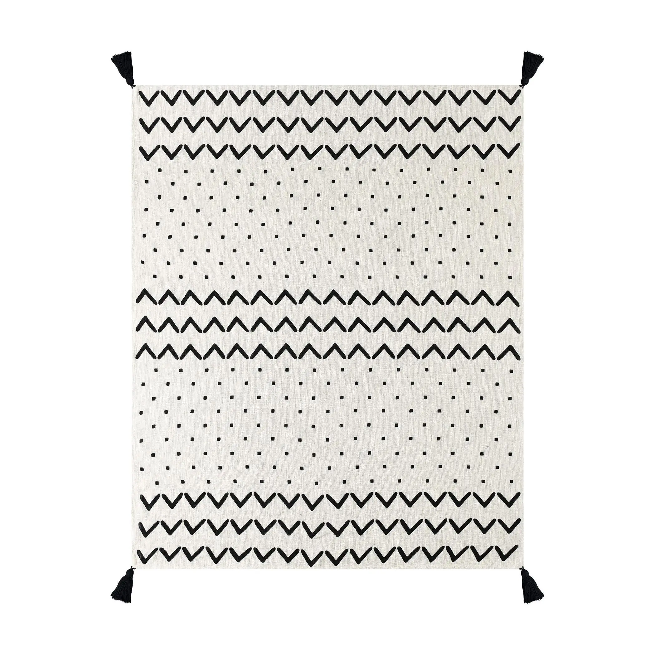 Ox Bay Geometric Peak Throw Blanket
