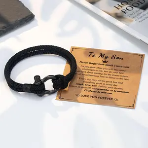 To My Boys Bracelet Gifts for Son Grandson Nephew Brother Bracelets Birthday Graduation Christmas Gifts for Teen Boys