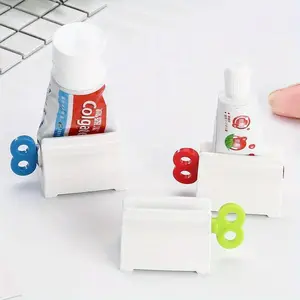 Toothpaste Squeezer Tooth Paste Holder Oral Care Bathroom Tools Tube Cosmetics Press Facial Cleanser Rolling Squeezing Dispenser, for Toothpaste Mint