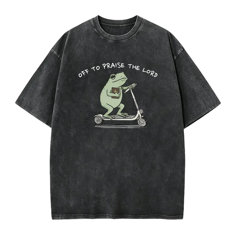 Off To Praise The Lord T-Shirt, Christian Shirt, Funny Frog Off To Praise The Lord Tee, Bible Study Sweatshirt, Church Shirt