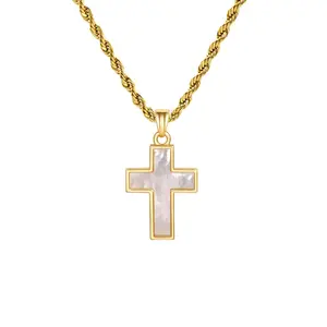 Cross Necklace Christian Necklace for Men Women Gift