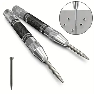 Steel Spring Center Punch Tool, Hand Tools, Adjustable Tension Hole Punching, Suitable for Metal Wood Glass Plastic, DIY Enthusiasts Essential