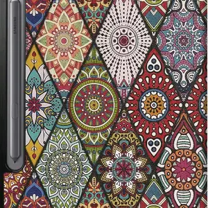 Smart Case for Galaxy Tab S10 Ultra, Ratesell Lightweight Trifold Stand Smart Case Cover with Auto Wake/Sleep for Samsung Galaxy Tab S10 Ultra 2024/ S9 Ultra 2023/ S8 Ultra 2022 14.6 Inch Mandala