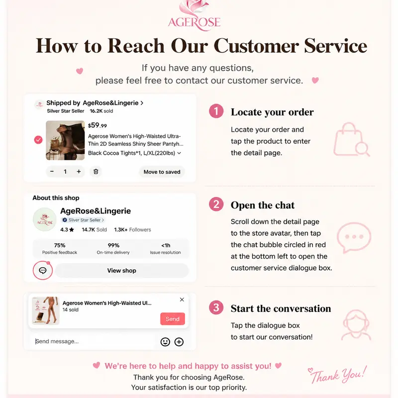 AgeRose women's clothing customer service contact - inquiries about women's clothing and accessories for all seasons
