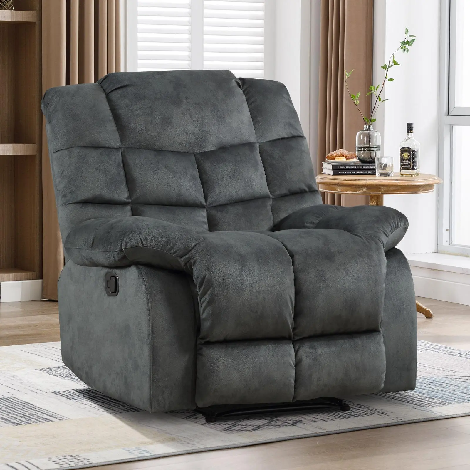 Ebello Recliner Chairs for Living Room Manual Reclining Chair Single Sofa for Bedroom Ebello Recliner Chairs for Living Room Manual Reclining Chair Single Sofa for Bedroom
