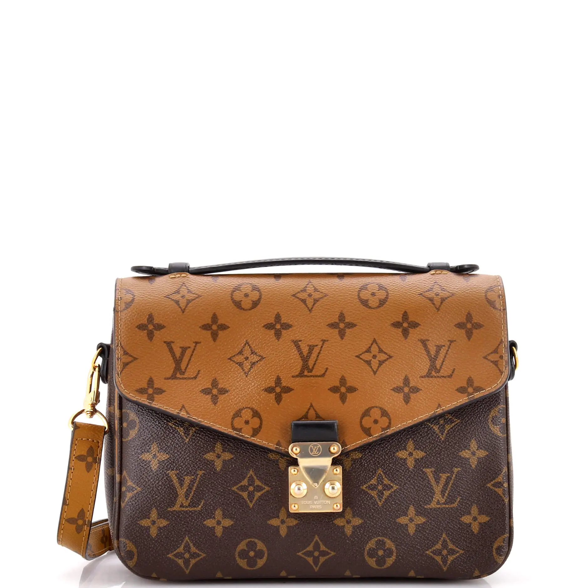 Pre-owned Louis Vuitton material Messenger Bags Pochette Metis Reverse Monogram Canvas by Rebag