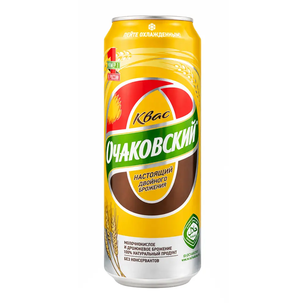 Kvass Ochakovskiy Halal – Can – 15.2 fl oz (450 ml)